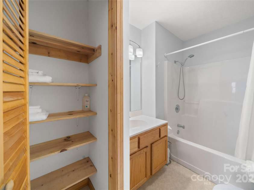 262 Lewis Lane, Maggie Valley, NC 28751.  MLS# CAR4265757, YatesRealty ID 29347. Tub shower