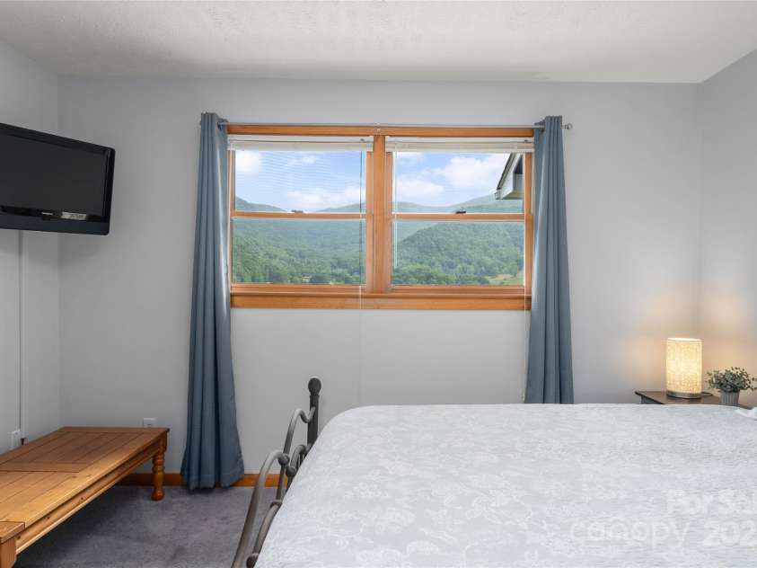262 Lewis Lane, Maggie Valley, NC 28751.  MLS# CAR4265757, YatesRealty ID 29347. View from 2nd primary suite