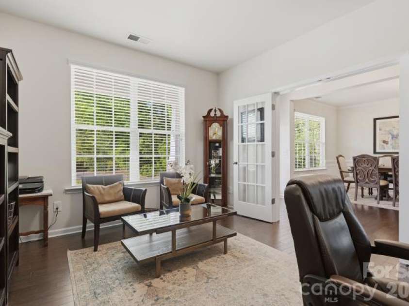 858 Spelman Drive, Indian Land, SC 29707.  MLS# CAR4373142, YatesRealty ID 29372. Office with French doors for style and function