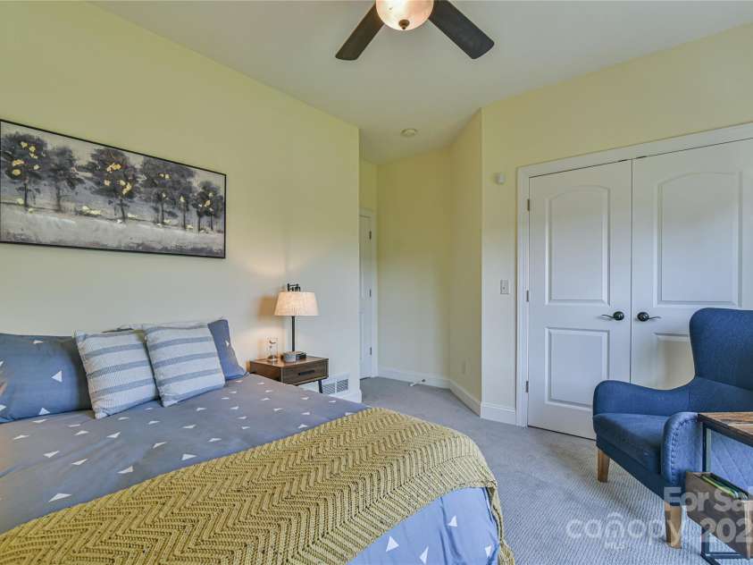110 Michael Court, Leicester, NC 28748.  MLS# CAR4283846, YatesRealty ID 29373. Bedroom #2 located on the main level.