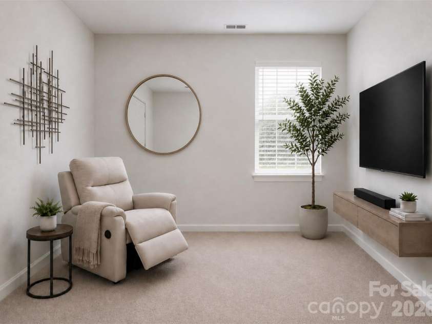 128 Van Gogh Trail, Mount Holly, NC 28120.  MLS# CAR4387655, YatesRealty ID 29376. Another view of virtually staged BR/flex space.