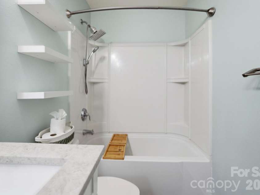 768 Bartram Avenue, Concord, NC 28025.  MLS# CAR4385709, YatesRealty ID 29377. Highly functional upper level bathroom.