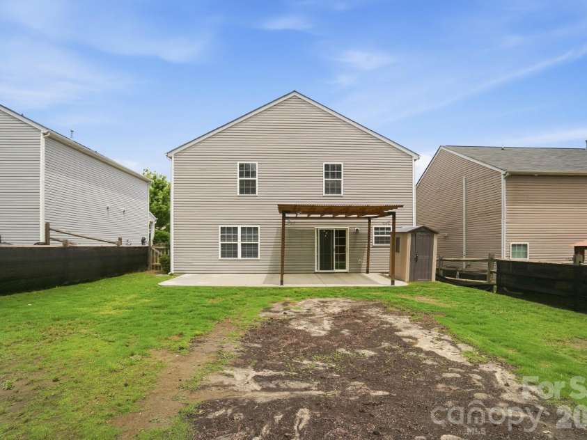 768 Bartram Avenue, Concord, NC 28025.  MLS# CAR4385709, YatesRealty ID 29377. Storage shed stays with the home for added storage for yard tools