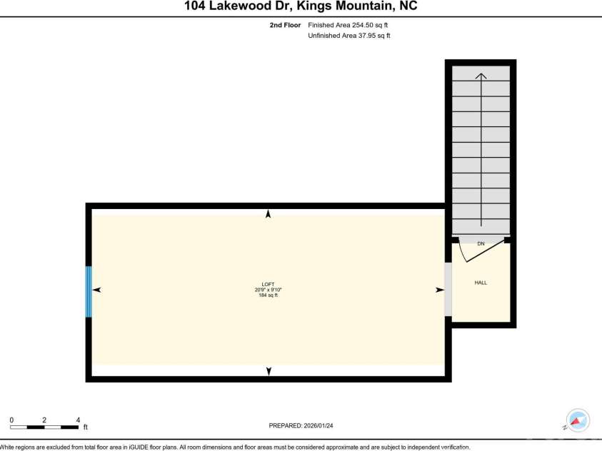 104 Lakewood Drive, Kings Mountain, NC 28086.  MLS# CAR4338504, YatesRealty ID 2938. Bonus Room