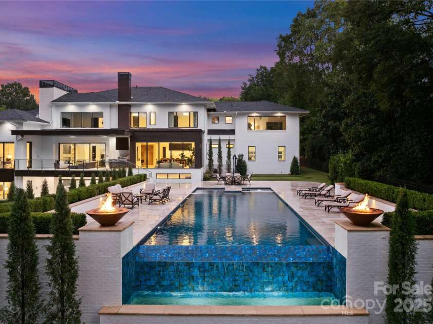 2116 Woodhaven Road, Charlotte, NC 28211.  MLS# CAR4186147, YatesRealty ID 2938. Pool with beautiful waterfall