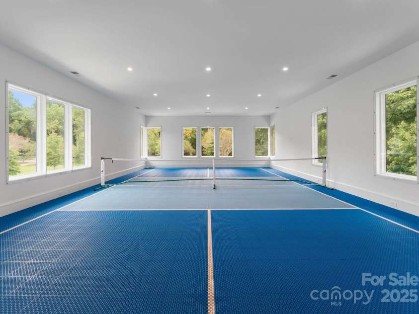 2116 Woodhaven Road, Charlotte, NC 28211.  MLS# CAR4186147, YatesRealty ID 2938. Upper level indoor pickleball court