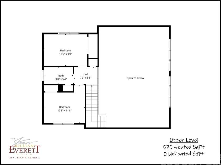 8788 Donald Barrier Street, Newland, NC 28657.  MLS# CAR4389423, YatesRealty ID 29382. Floor Plan Upper Level