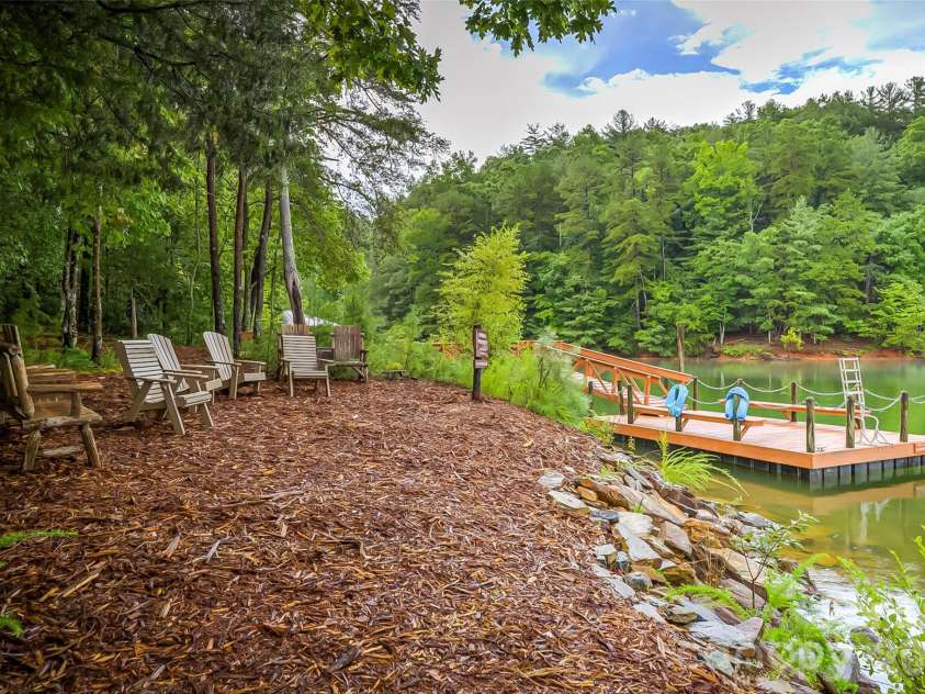 130 Settlement Ridge Drive, Marion, NC 28752.  MLS# CAR4388960, YatesRealty ID 29389. Relaxing space by waters edge