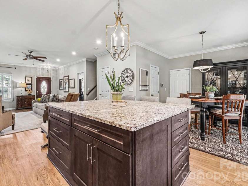 5520 Lemley Road, Concord, NC 28027.  MLS# CAR4388322, YatesRealty ID 29421. Huge kitchen island with ample storage