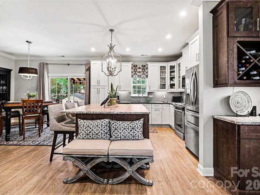 5520 Lemley Road, Concord, NC 28027.  MLS# CAR4388322, YatesRealty ID 29421. Kitchen and wine bar
