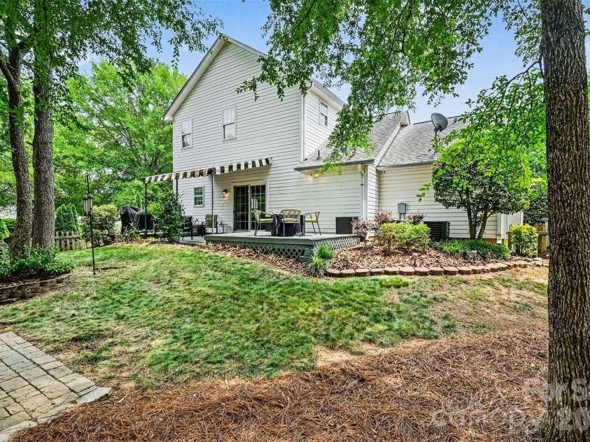 5520 Lemley Road, Concord, NC 28027.  MLS# CAR4388322, YatesRealty ID 29421. Rear view of home