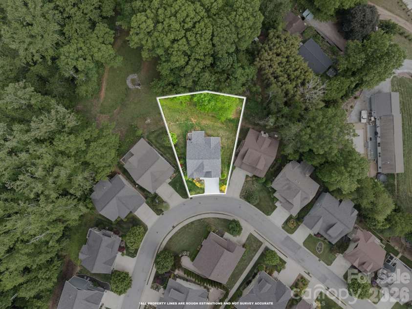 22 Asher Lane, Arden, NC 28704.  MLS# CAR4380408, YatesRealty ID 29433. Large pie-shaped lot