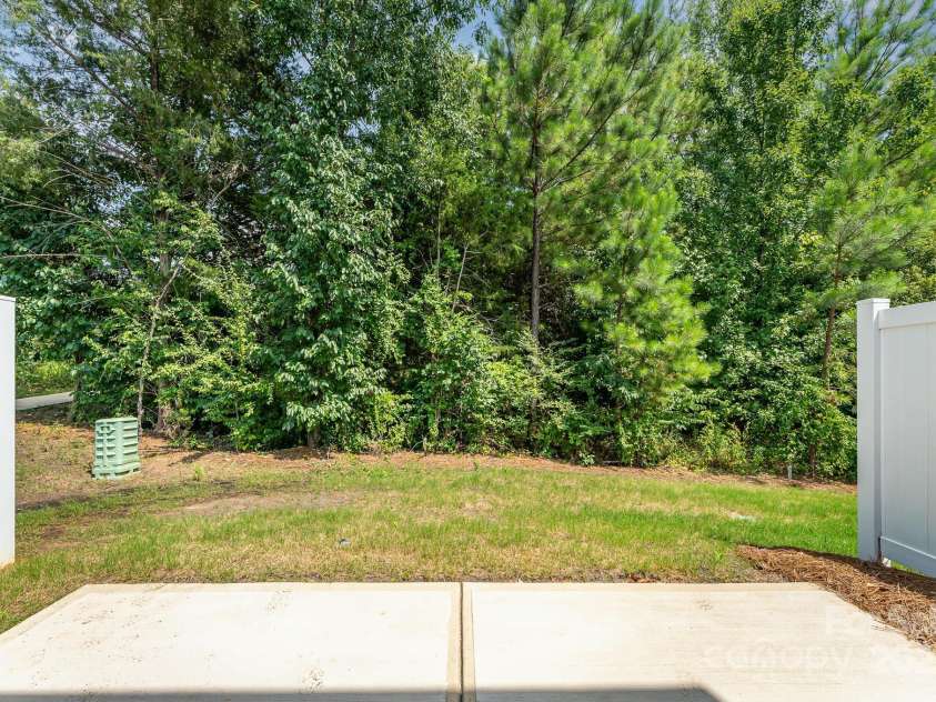 12016 Basking Drive, Charlotte, NC 28214.  MLS# CAR4266827, YatesRealty ID 29436. Wooded Lot off of Patio