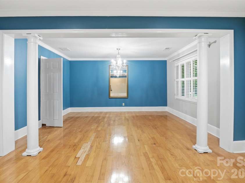 615 Rutledge Avenue, Rock Hill, SC 29732.  MLS# CAR4388294, YatesRealty ID 29444. View from front foyer into dining room