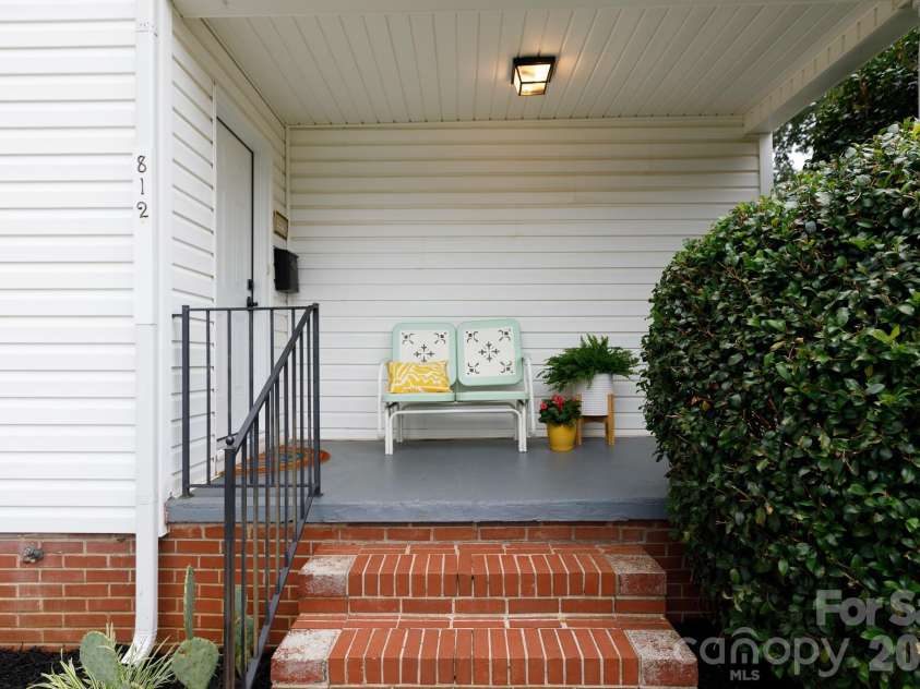 812 Patton Street, Rock Hill, SC 29730.  MLS# CAR4388049, YatesRealty ID 29451. Front Porch