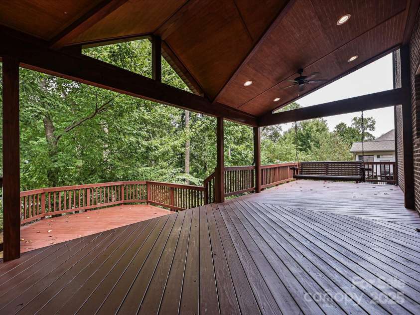 217 Hillandale Drive, Charlotte, NC 28270.  MLS# CAR4286921, YatesRealty ID 29464. Deck & Porch