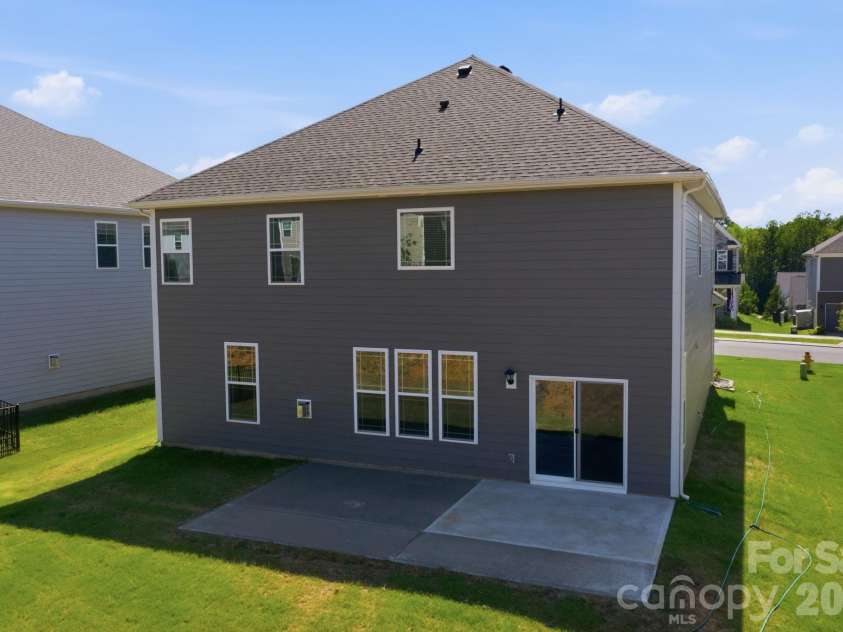 125 Saidin Lane, Troutman, NC 28166.  MLS# CAR4390174, YatesRealty ID 29465. Extended Rear Patio