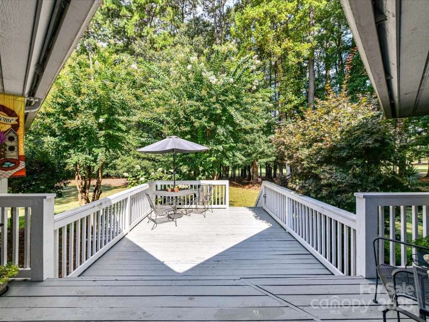 7963 Prestwick Lane, Stanley, NC 28164.  MLS# CAR4283609, YatesRealty ID 29492. Back Deck