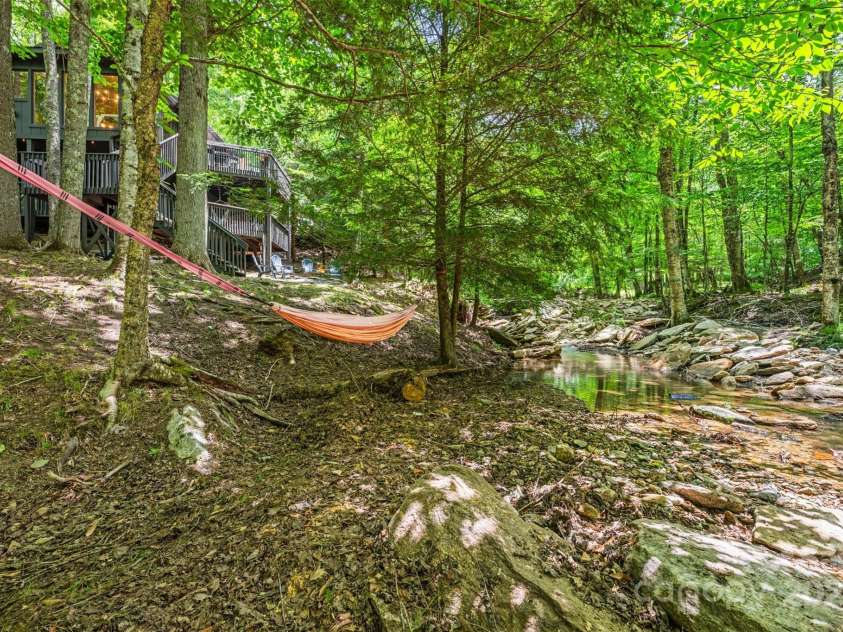 321 Charter Hills Road, Beech Mountain, NC 28604.  MLS# CAR4276469, YatesRealty ID 29495. Creek