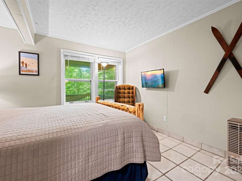 321 Charter Hills Road, Beech Mountain, NC 28604.  MLS# CAR4276469, YatesRealty ID 29495. Guest bedroom 2