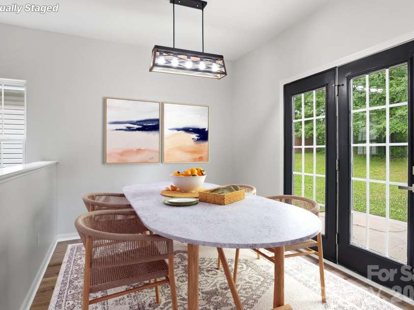 3625 Bullard Street, Charlotte, NC 28208.  MLS# CAR4387387, YatesRealty ID 29495. Virtually Staged / Dining Room