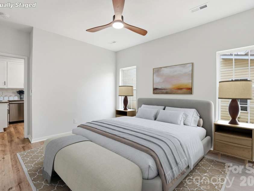 3625 Bullard Street, Charlotte, NC 28208.  MLS# CAR4387387, YatesRealty ID 29495. Virtually Staged / Primary on Main off Kitchen