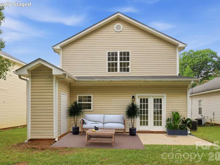 3625 Bullard Street, Charlotte, NC 28208.  MLS# CAR4387387, YatesRealty ID 29495. Virtually Staged / Rear