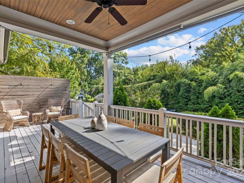2614 Chesterfield Avenue, Charlotte, NC 28205.  MLS# CAR4305370, YatesRealty ID 2950. Back Porch
