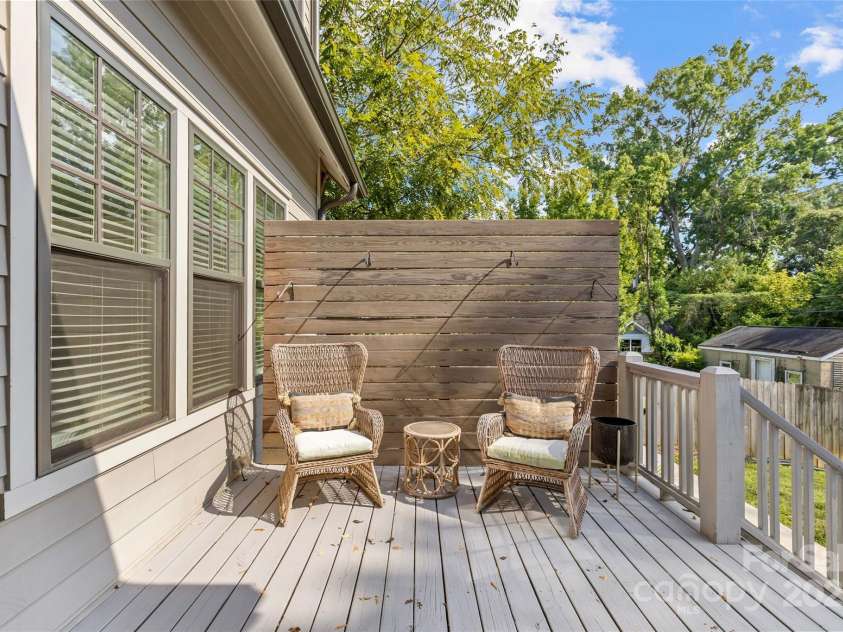 2614 Chesterfield Avenue, Charlotte, NC 28205.  MLS# CAR4305370, YatesRealty ID 2950. Back Porch