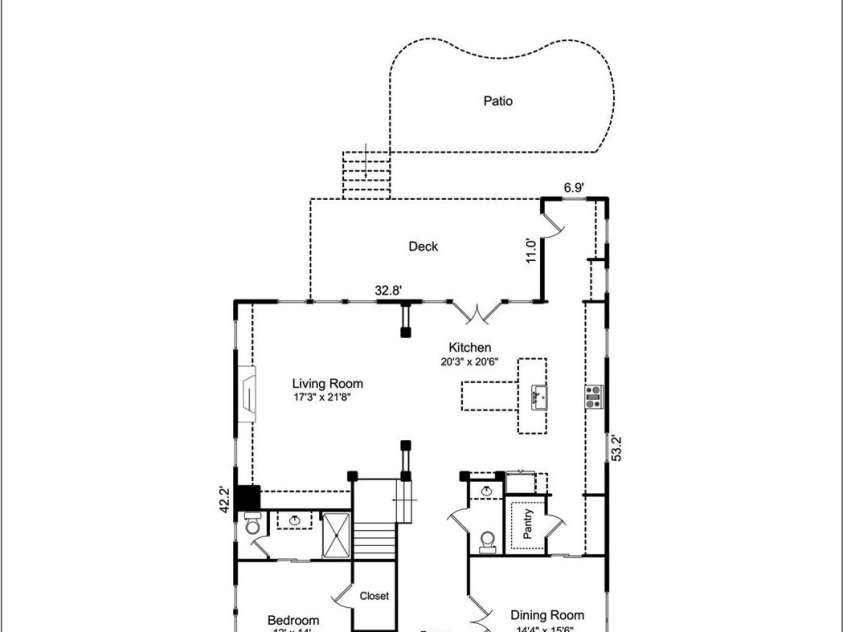 2614 Chesterfield Avenue, Charlotte, NC 28205.  MLS# CAR4305370, YatesRealty ID 2950. Floor Plan
