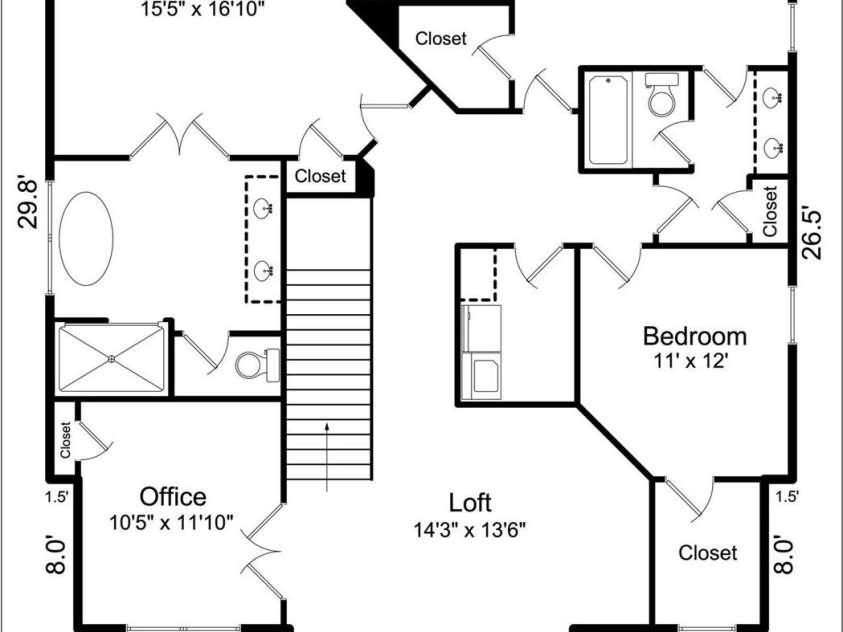 2614 Chesterfield Avenue, Charlotte, NC 28205.  MLS# CAR4305370, YatesRealty ID 2950. Floor Plan