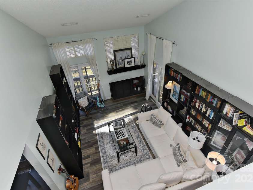 51 Old Post Road, Lake Wylie, SC 29710.  MLS# CAR4207674, YatesRealty ID 2950. Great room from the loft’s view.