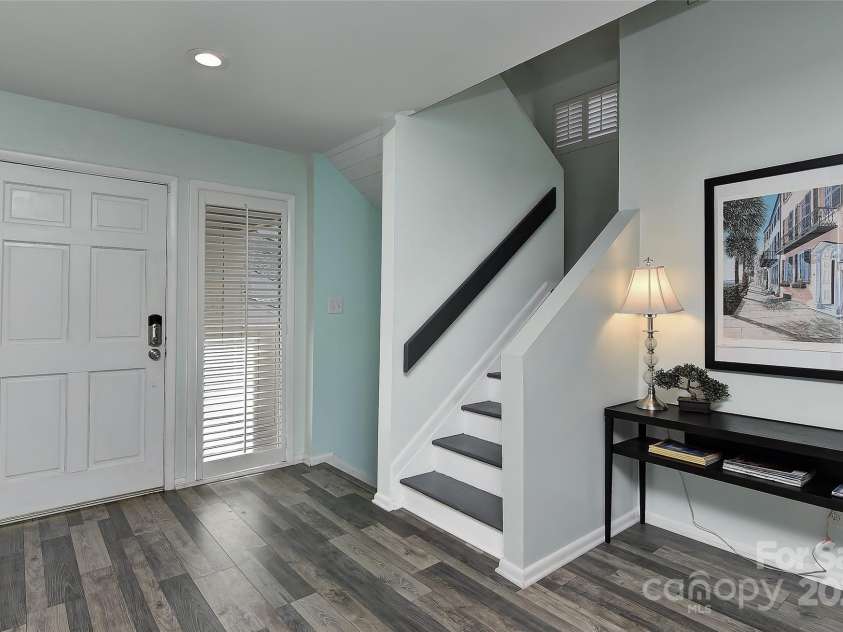 51 Old Post Road, Lake Wylie, SC 29710.  MLS# CAR4207674, YatesRealty ID 2950. Upon entry new vinyl plank floors on main level & plantation shutters at entry.