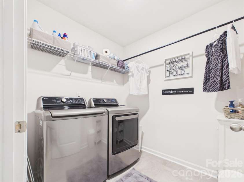 7880 Iron Road, Sherrills Ford, NC 28673.  MLS# CAR4390422, YatesRealty ID 29501. Laundry upper