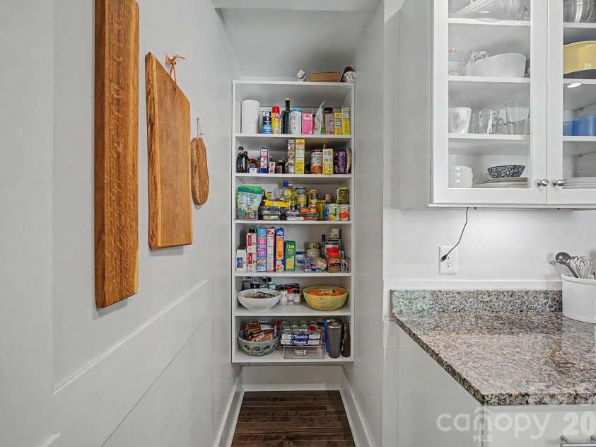 878 Garren Creek Road, Fairview, NC 28730.  MLS# CAR4387190, YatesRealty ID 29506. Pantry