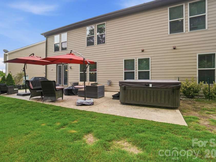 1385 Cilantro Court, Tega Cay, SC 29708.  MLS# CAR4391171, YatesRealty ID 29526. Fully fenced backyard