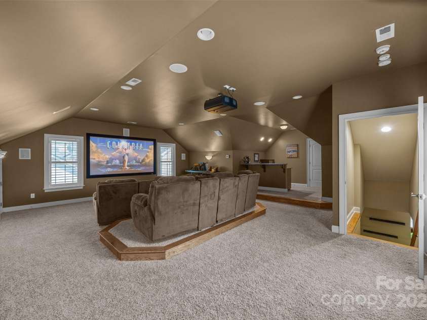 3211 Keady Mill Loop, Kannapolis, NC 28081.  MLS# CAR4278889, YatesRealty ID 29533. Upstairs Theater Room