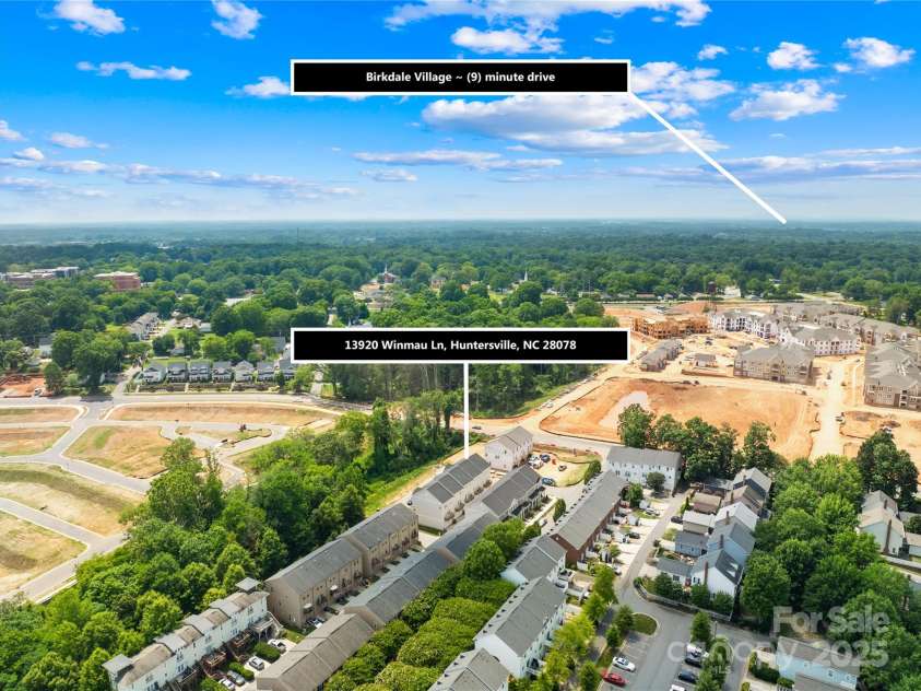 13920 Winmau Lane, Huntersville, NC 28078.  MLS# CAR4274504, YatesRealty ID 29539. Aerial View