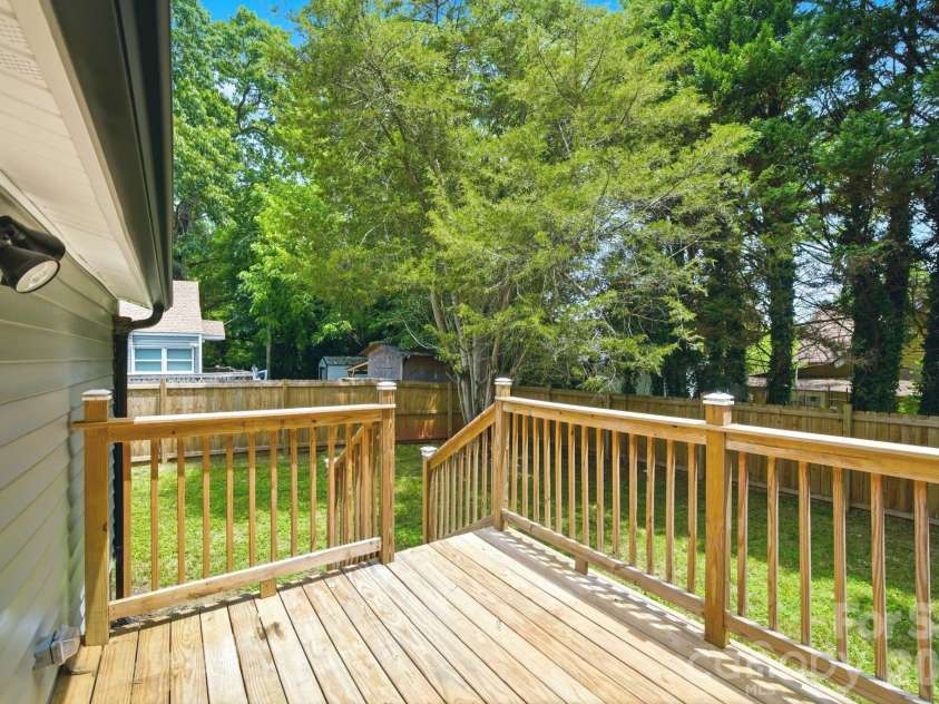 314 Weldon Street, Gastonia, NC 28052.  MLS# CAR4392699, YatesRealty ID 29546. Back Deck