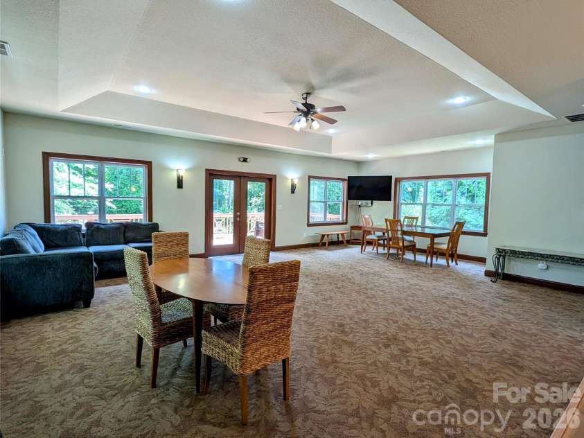65 Foxden Drive, Fletcher, NC 28732.  MLS# CAR4389530, YatesRealty ID 29552. Club House Gathering Room