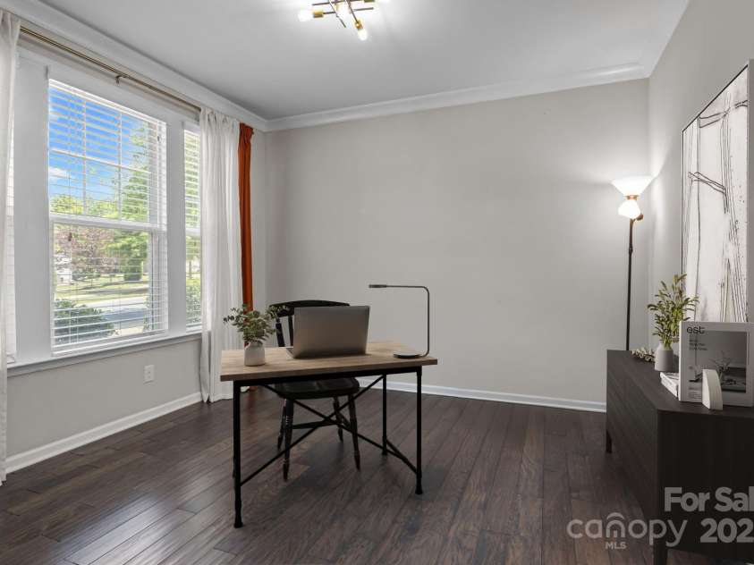 9426 Hightower Oak Street, Huntersville, NC 28078.  MLS# CAR4279151, YatesRealty ID 29552. Study or Flex Space to Left of Entrance