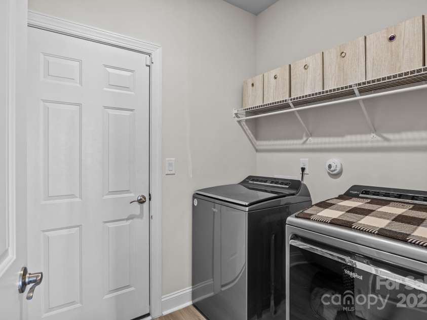 190 Susannah Street, Troutman, NC 28166.  MLS# CAR4283522, YatesRealty ID 29557. Laundry room