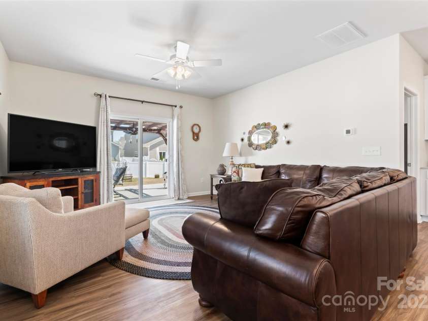 7742 Sea Turtle Way, Lancaster, SC 29720.  MLS# CAR4285392, YatesRealty ID 29562. Living Room (Brown leather Thomasville section is for sale $450)