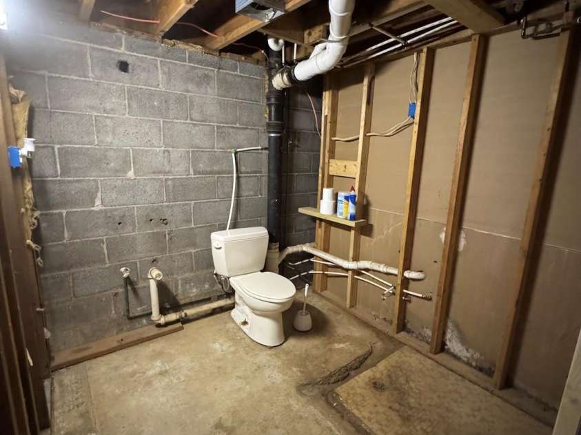 3 Odie Lane, Candler, NC 28715.  MLS# CAR4367725, YatesRealty ID 29563. Downstairs bathroom is ready to be finished