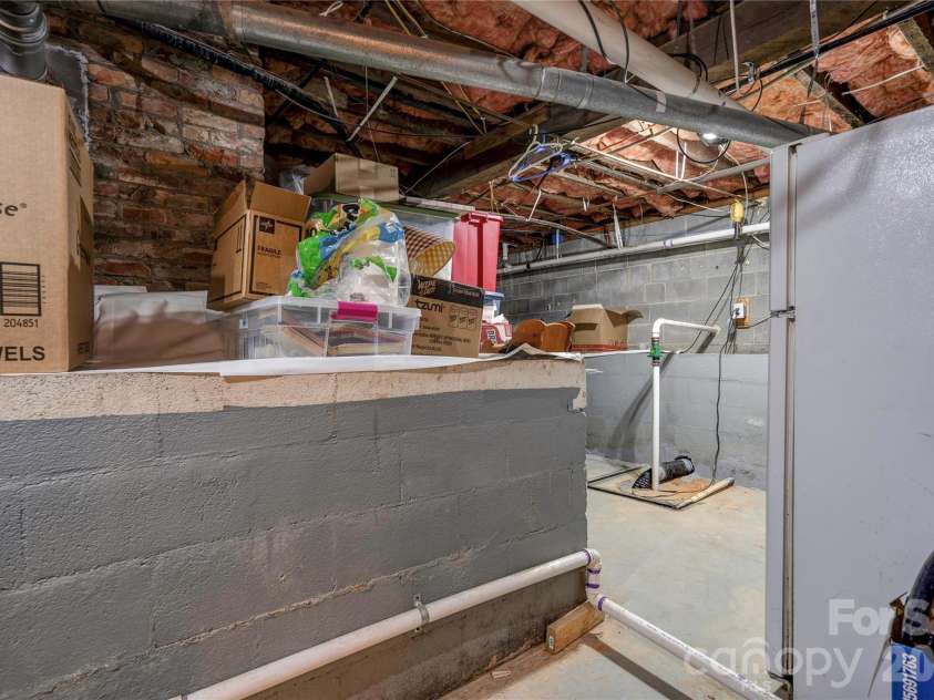 110 Greene Drive, Shelby, NC 28150.  MLS# CAR4389404, YatesRealty ID 29565. Unfinished Basement