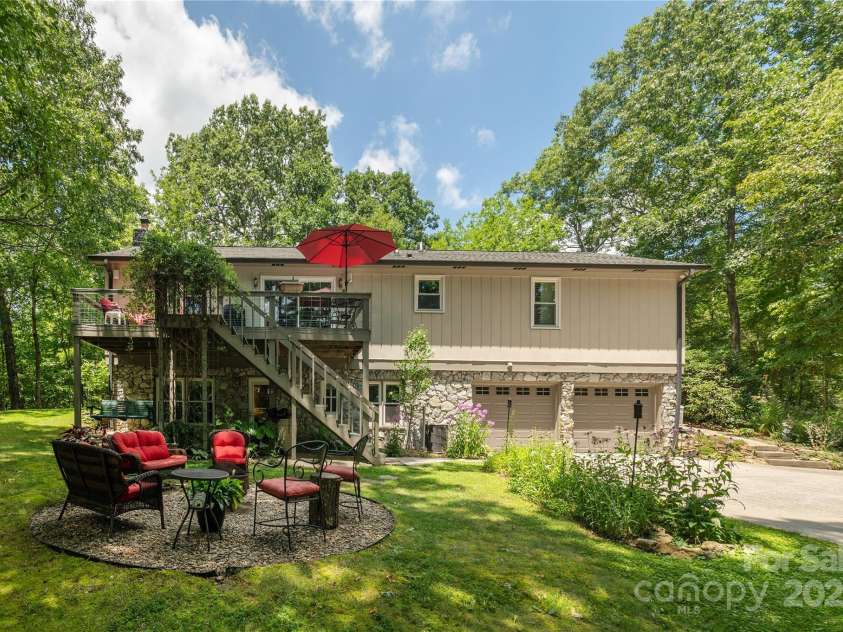 230 Foxwood Drive, Hendersonville, NC 28791.  MLS# CAR4255865, YatesRealty ID 29566. Back elevation