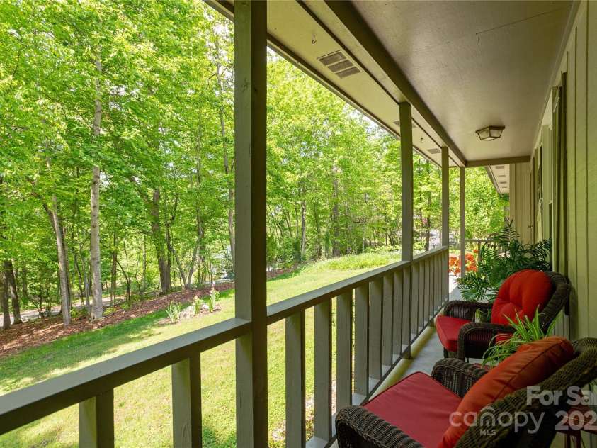 230 Foxwood Drive, Hendersonville, NC 28791.  MLS# CAR4255865, YatesRealty ID 29566. Front porch
