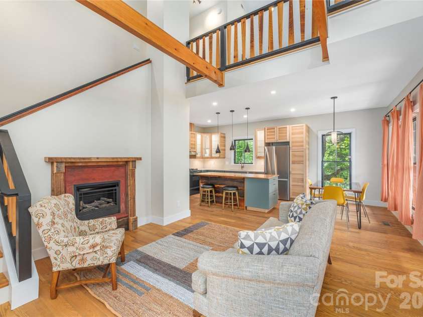 5 Grove Street, Weaverville, NC 28787.  MLS# CAR4381525, YatesRealty ID 29576. Open floor plan