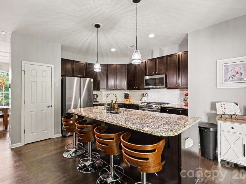 12301 Flatbush Drive, Huntersville, NC 28078.  MLS# CAR4382119, YatesRealty ID 29579. Custom Lighting over Kitchen Island