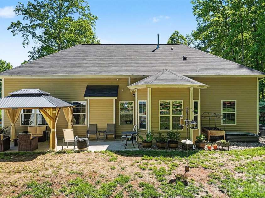 12301 Flatbush Drive, Huntersville, NC 28078.  MLS# CAR4382119, YatesRealty ID 29579. Private Backyard Gazebo, oversized rear patio